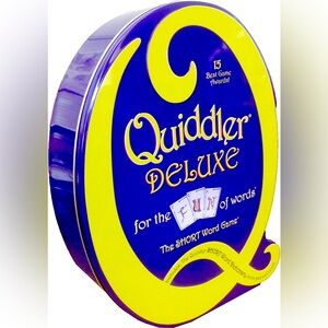 NEW QUIDDLER DELUXE WORD CARD GAME FAMILY FUN LIKE SCRABBLE QUICK SEALED RARE